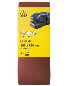 Klingspor - LS 309 XH Kleinverpakking - korte banden voor handschuurmachines - 100 x 610mm - K80