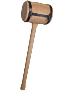 Pinie - Beukenhouten ronde hamer met stalen kooi 950 mm