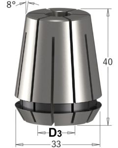 CMT - Precisie spantang - ER32 L=40 mm - D³=3 mm D=33 mm