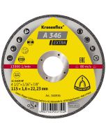 Klingspor - A 346 Extra - doorslijpschijven - 115 x 1.6 x 22.23mm - vlak