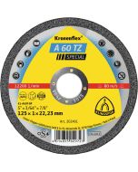Klingspor - A 60 TZ Special - doorslijpschijven - 125 x 1 x 22.23mm - vlak