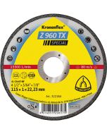 Klingspor - Z 960 TX Special - doorslijpschijven - 115 x 1 x 22.23mm - vlak