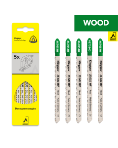 Klingspor - Decoupeerzaagbladen voor Hout - JS 601 WF - 130 mm - Construction