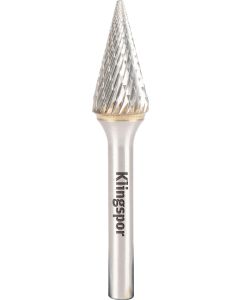 Klingspor - HF 100 M - Stiftfrees - 8x18x6mm - conisch met spitse kop - Dubbele vertanding