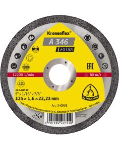 Klingspor - A 346 Extra - doorslijpschijven - 125 x 1.6 x 22.23mm - vlak