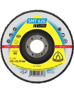 Klingspor - SMT 626 Supra - lamellenschijven - 125 x 22,23mm - K40 - bol