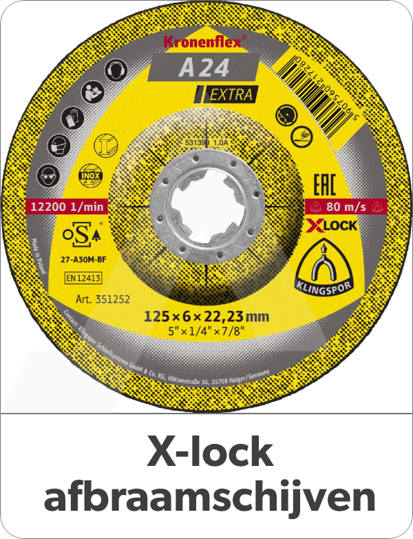 x-lock afbraamschijven